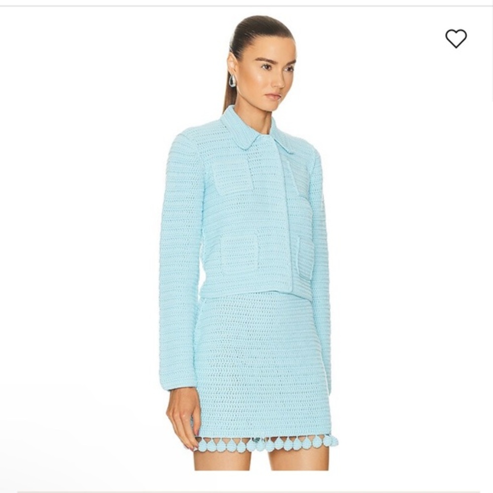 Burberry Capsule Crochet Jacket – Rare Bright Topaz Blue